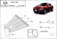 Plieninė variklio apsauga Nissan Juke (2010-2019)