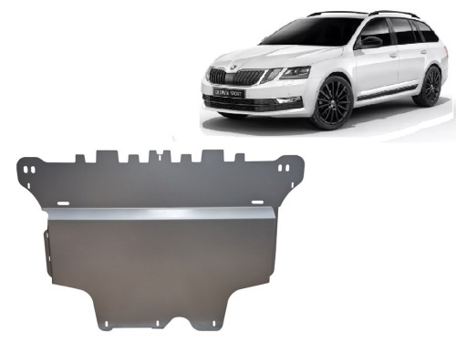Aliumininė variklio apsauga Skoda Octavia 3 (2012-2020)