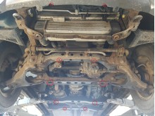 Plieninė pavarų dėžės apsauga Kia Sorento (2002-2006)