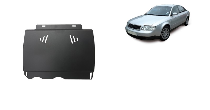 Plieninė mechaninės pavarų dėžės apsauga Audi A6 (1997-2004)