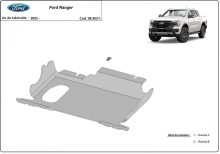 Plieninė variklio apsauga Ford Ranger (2023-2026)