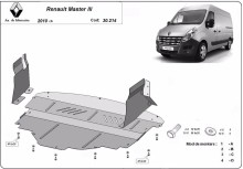 Plieninė variklio apsauga Renault Master 3 (2010-2024)