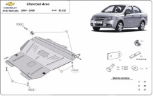 Plieninė variklio apsauga Chevrolet Aveo (2004-2008)