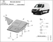 Aliumininė variklio apsauga Mercedes Sprinter (2006-2018)