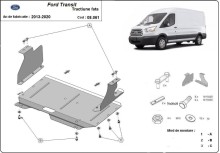 Plieninė variklio apsauga Ford Transit - FWD (2013-2020)