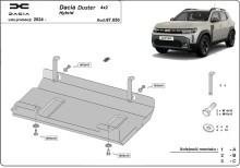 Plieninė akumuliatoriaus apsauga Dacia Duster Hybrid (2024-2026)