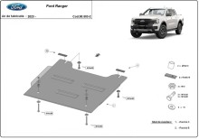Plieninė reduktoriaus apsauga Ford Ranger (2023-2026)