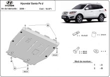 Plieninė variklio apsauga Hyundai Santa Fe (2006-2011)