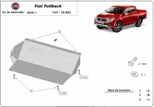 Plieninė radiatoriaus apsauga Fiat Fullback (2016-2019)