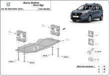 Plieninė EGR apsauga Dacia Dokker (su Start-Stop sistema) (2012-2021)