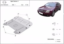 Plieninė variklio apsauga Opel Vectra C (2002-2008)