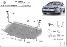 Aliumininė variklio apsauga VW Golf 6 (2009-2012)