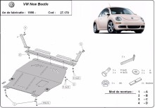 Plieninė variklio apsauga Volkswagen New Beetle (1998-2011)
