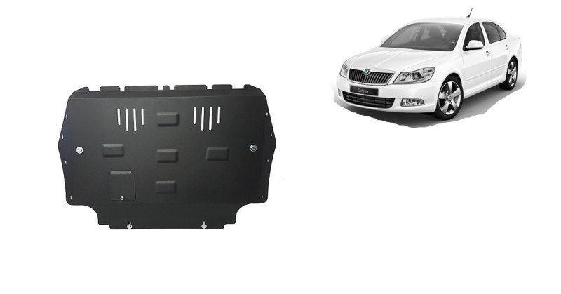 Plieninė variklio apsauga Skoda Octavia 2 (2010-2012)