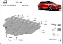 Plieninė variklio apsauga Volvo C30 (2006-2013)