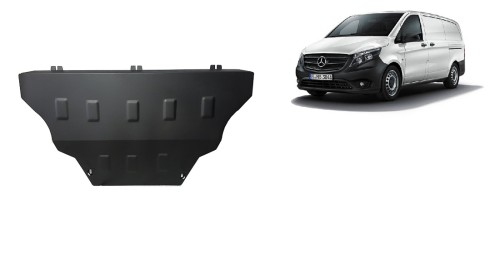 Plieninė variklio apsauga Mercedes V-Classe W447, 4x2, 1.6 D (2014-2026) Plieninė variklio apsauga Mercedes V-Classe W447, 4x2, 1.6 D (2014-2026)