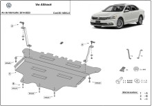 Aliumininė variklio apsauga VW Passat Alltrack (2014-2023)