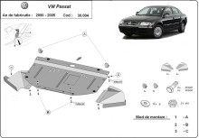 Plieninė variklio apsauga VW Passat B5.5 (2001-2005)