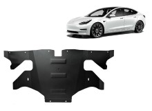 Plieninė galinio elektros variklio apsauga Tesla Model Y AWD (2020-2023)