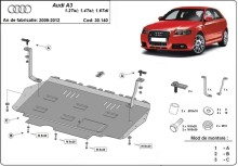 Plieninė variklio apsauga Audi A3 (2008-2012)