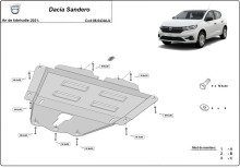 Aliumininė variklio apsauga Dacia Sandero (2021-2026)