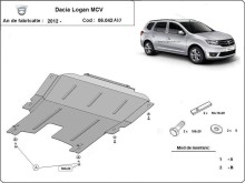 Aliumininė variklio apsauga DACIA LOGAN MCV (2012-2020)