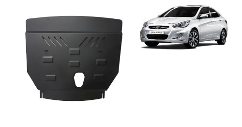 Plieninė variklio apsauga Hyundai Solaris (2010-2018)