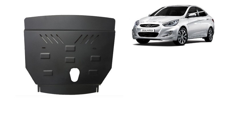 Plieninė variklio apsauga Hyundai Solaris (2010-2018)
