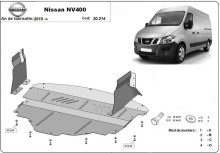 Plieninė variklio apsauga Nissan NV400 (2010-2021)