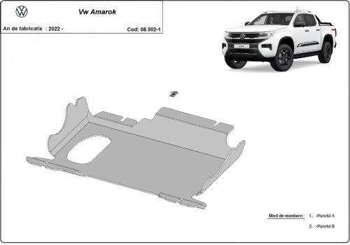 Plieninė variklio apsauga Volkswagen Amarok (2022-2026) Plieninė variklio apsauga Volkswagen Amarok (2022-2026)