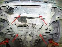 Plieninė variklio apsauga Renault Kangoo (1997-2008)