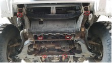 Plieninė variklio apsauga Mitsubishi Pajero 3 (V60, V70) (1999-2007)