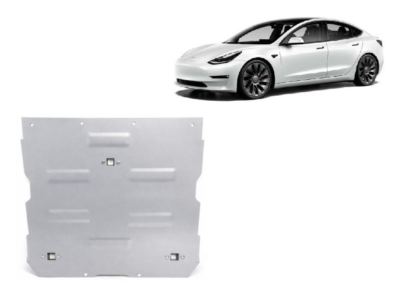 Aliumininė elektros variklio apsauga Tesla Model 3 AWD (2017-2026)