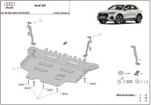 Aliumininė variklio apsauga Audi Q3 (2018-2025)