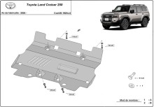 Aliumininė radiatoriaus apsauga Toyota Land Cruiser 250 (2024-2026)