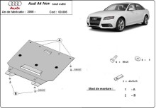 Plieninė pavarų dėžės apsauga Audi A4 4 B8 All Road (2008-2014)