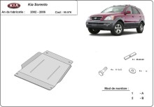 Plieninė pavarų dėžės apsauga Kia Sorento (2002-2006)