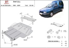 Plieninė variklio apsauga Seat Inca (1995-2002)