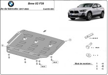 Plieninė variklio apsauga BMW X2 F39 (2017-2022)