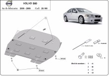 Plieninė variklio apsauga Volvo S60 (2000-2009)