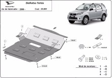 Plieninė variklio apsauga Daihatsu Terios (2006-2018)