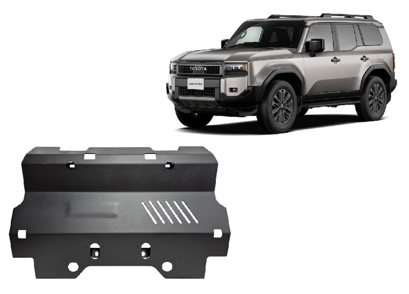 Plieninė radiatoriaus apsauga Toyota Land Cruiser 250 (2024-2026)