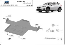Plieninė automatinės pavarų dėžės apsauga Subaru XV (2011-2018)