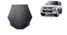 Plieninė pavarų dėžės apsauga Mitsubishi Pajero 4 (V80, V90) (2007-2021)