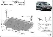 Plieninė variklio apsauga Volkswagen Caddy (2010-2012)