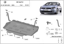 Plieninė variklio apsauga VW Golf 6 (2008-2012)