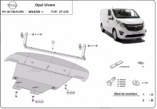 Plieninė variklio apsauga Opel Vivaro (2014-2019)