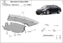 Plieninė variklio apsauga Mercedes S-Classe W221 - 4x2 (2005-2013)