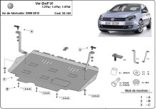 Plieninė variklio apsauga VW Golf 6 (2010-2012)