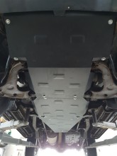 Plieninė pavarų dėžės ir reduktoriaus apsauga Mitsubishi Pajero Sport 1 (1998-2007)